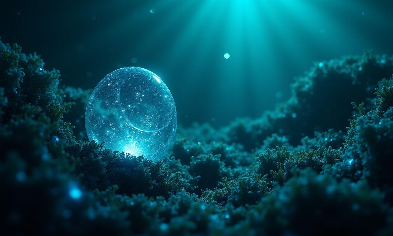 Tiefblaues Ozean-Phänomen mit pharmazeutischem Fokus